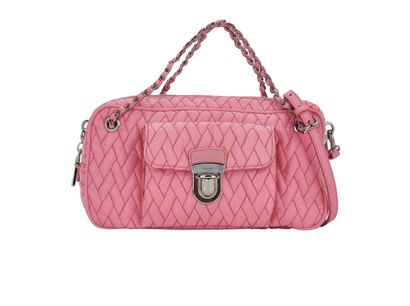 Quilted Tessuto Chain Bag, front view